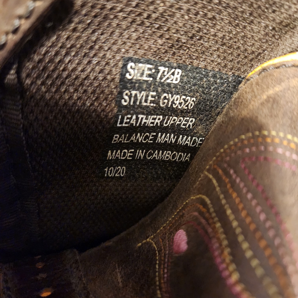 Justin Boots Brown Heeled Boots - Picture 6 of 6